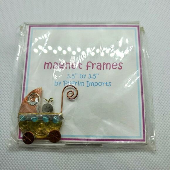 NIB Pilgrim Imports Magnetic Baby Picture Frame - Picture 1 of 3